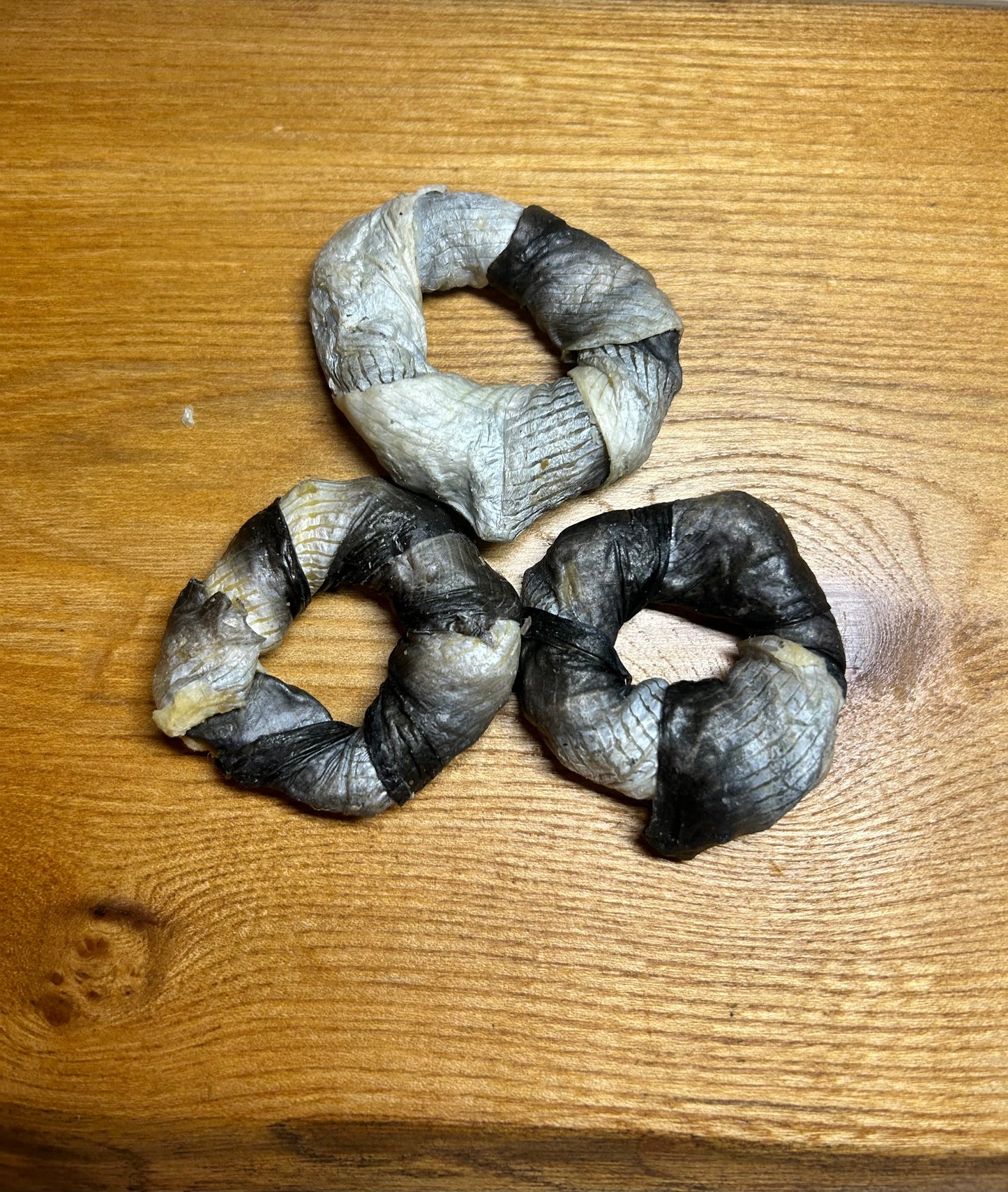 Fish skin donuts